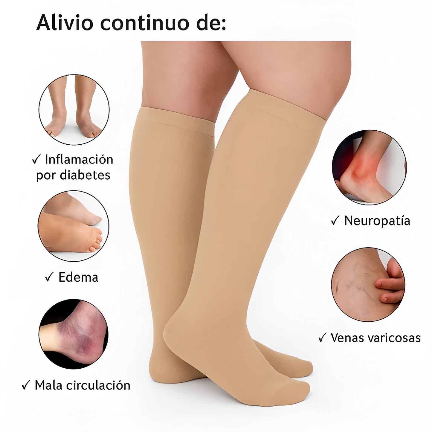 Compriflex™ Calcetines de Compresión Ergonómicos